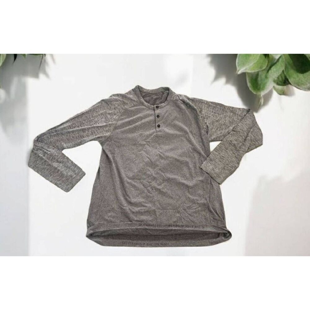 Lululemon Mens Large Long Sleeve Gray Vent Tech Shirt